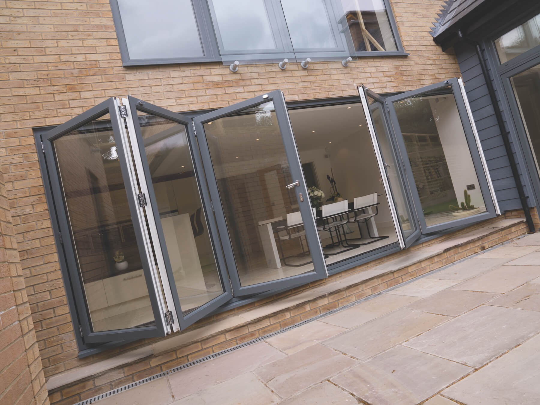 Coloured bi-fold doors