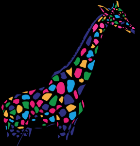 Geri Giraffe Kolorseal mascot